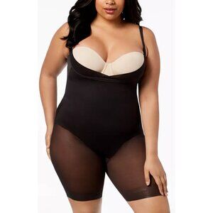 NWT Miraclesuit Sexy Sheer Extra Firm Wear Your Own Bra Thigh Slimmer Black-sz 2